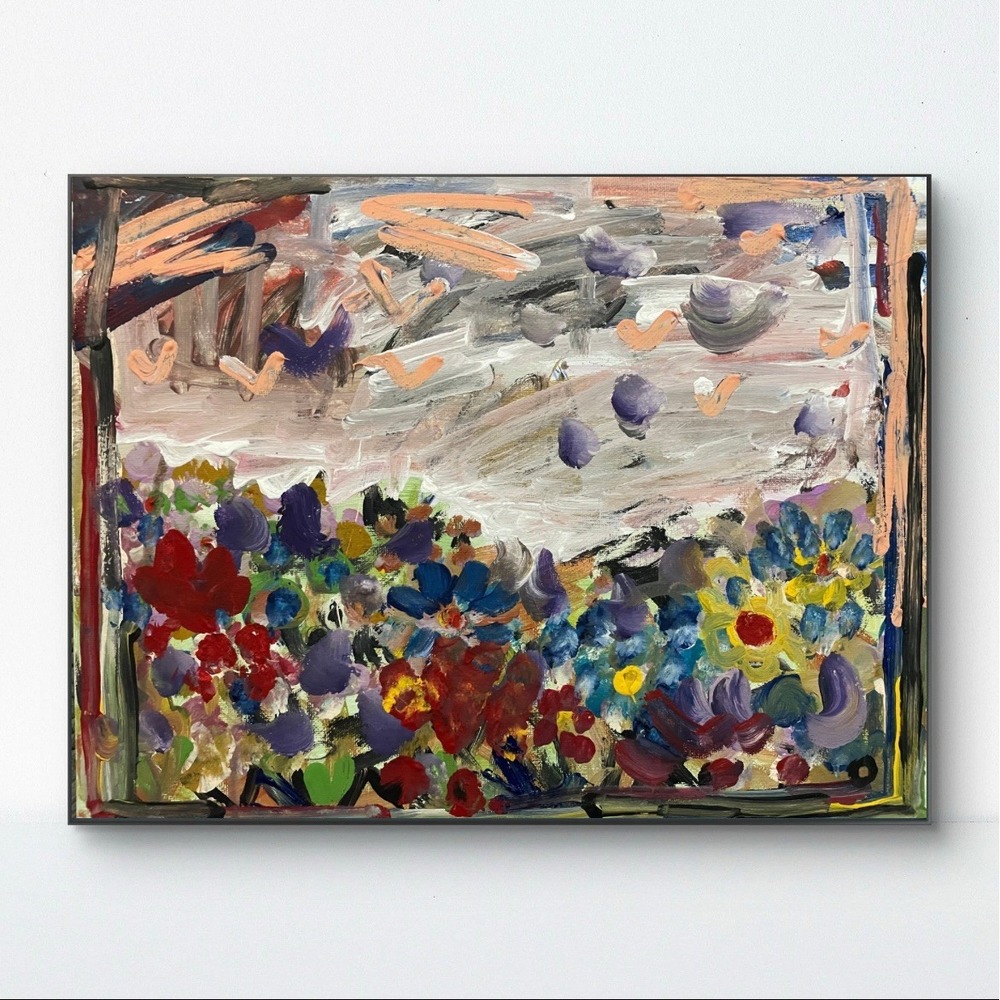 OMAN Landscape 11x14 Abstract Expressionism Signed Original Fine Art 004